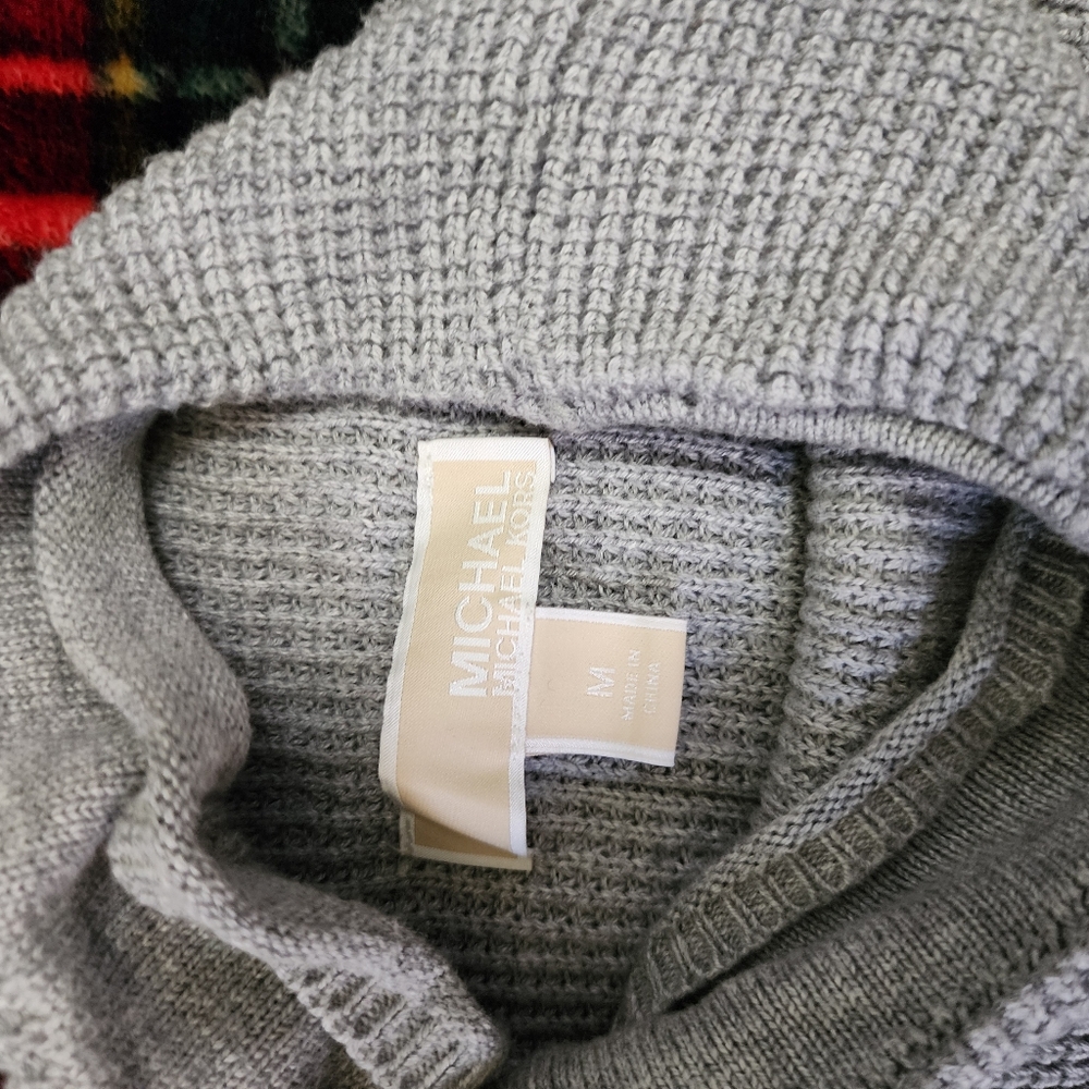 MK mock neck sweater